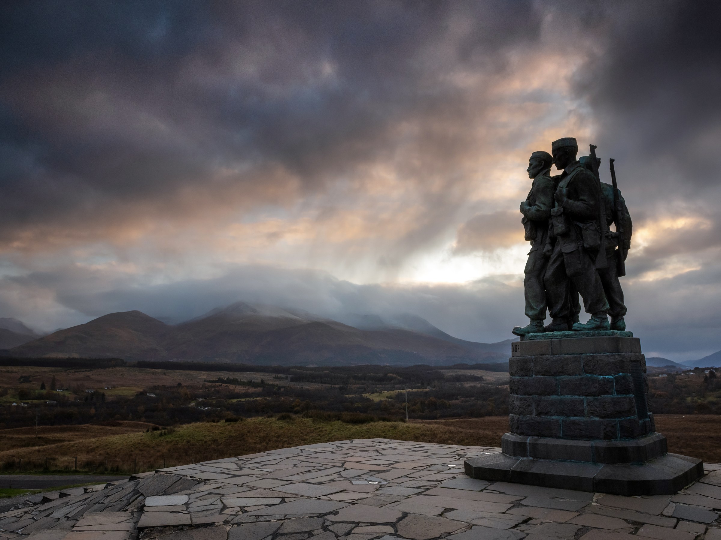 The Commando Monument at Spean Bridge Scotland