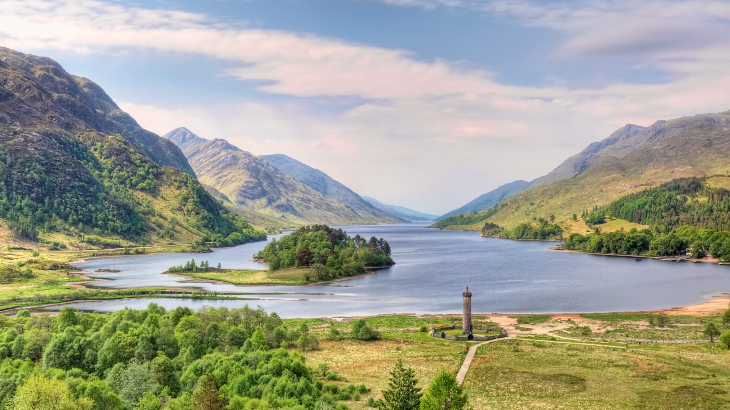 Glenfinnan Monument by Loch Shiel Scotland