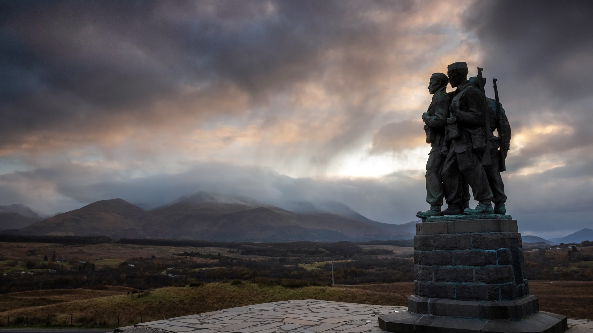 The Commando Monument at Spean Bridge Scotland