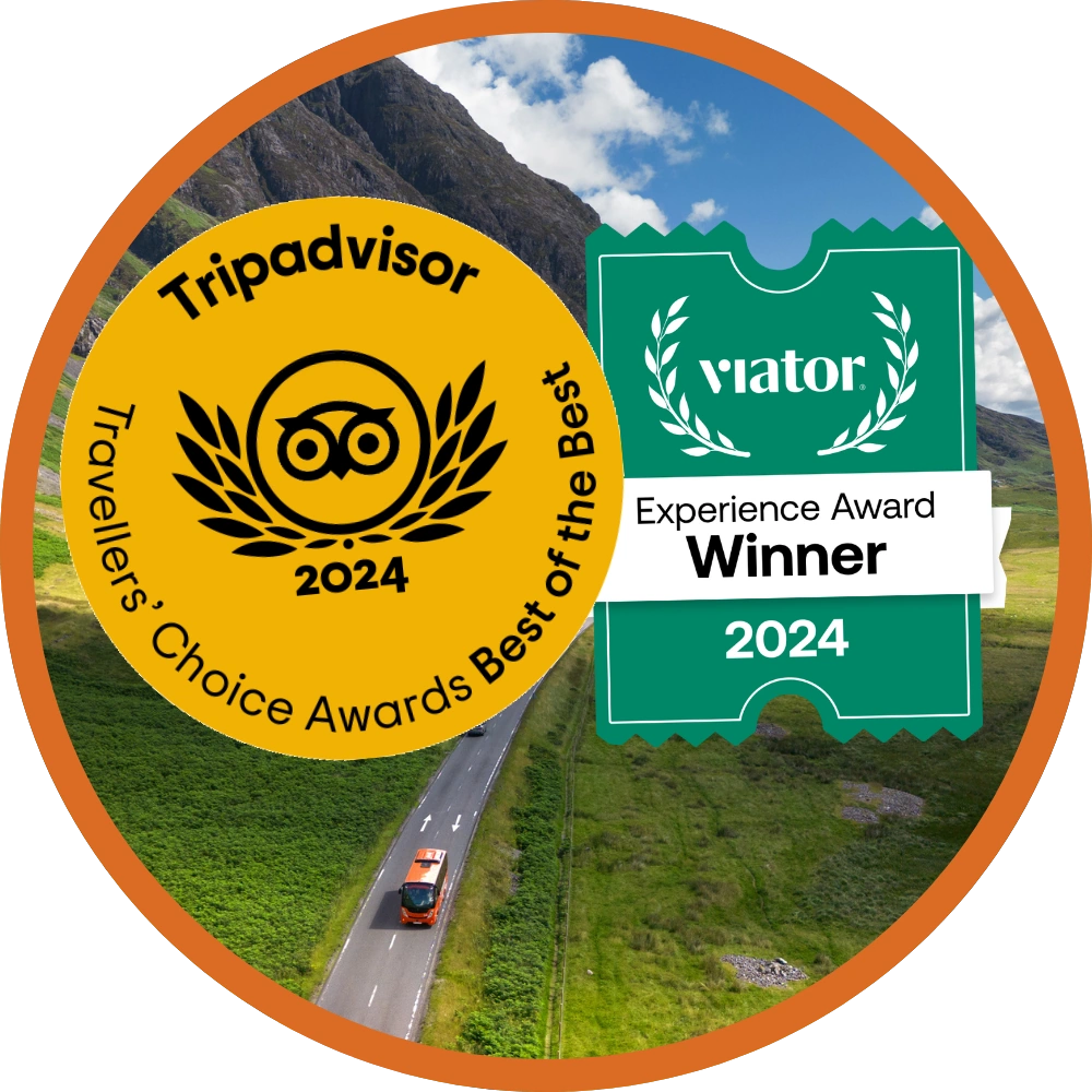 Hairy Coo awards from TripAdvisor and Viator