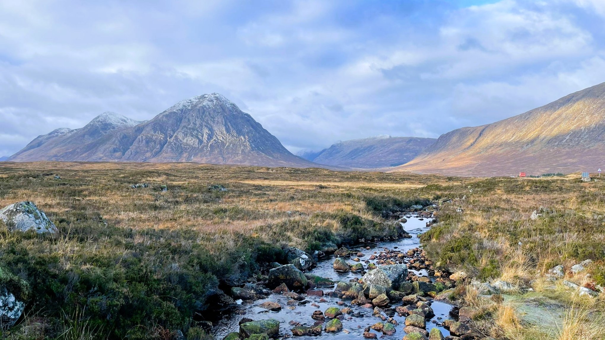 Mountains in Glencoe, Scotland which can be seen on a Hairy Coo tour